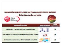 Formación Estaciones de servicio, Aguas, Agrario, Textil, Metal y Idustrias de Alimentacion y bebidas