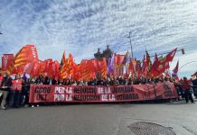 La UGT FICA de Catalunya participa a la manifestació per la reducció de jornada a 37,5 hores
