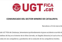 Comunicado del Sector Minero de Catalunya