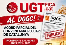 Publicat al DOGC l’acord parcial del Conveni col·lectiu agropecuari de Catalunya