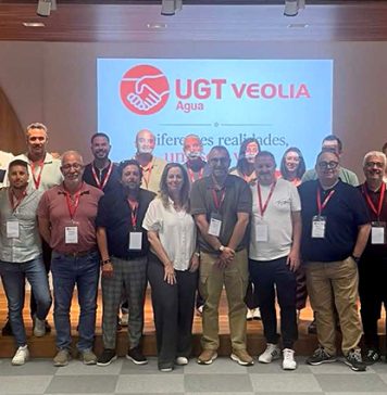 UGT FICA Veolia Agua reúne a representantes de todo el territorio bajo el lema «Diferentes realidades, una sola voz»