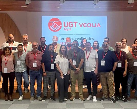 UGT FICA Veolia Agua reúne a representantes de todo el territorio bajo el lema «Diferentes realidades, una sola voz»
