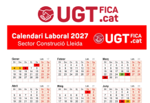Aprovat el calendari laboral 2027 sector de la Construcció de les Terres de Lleida